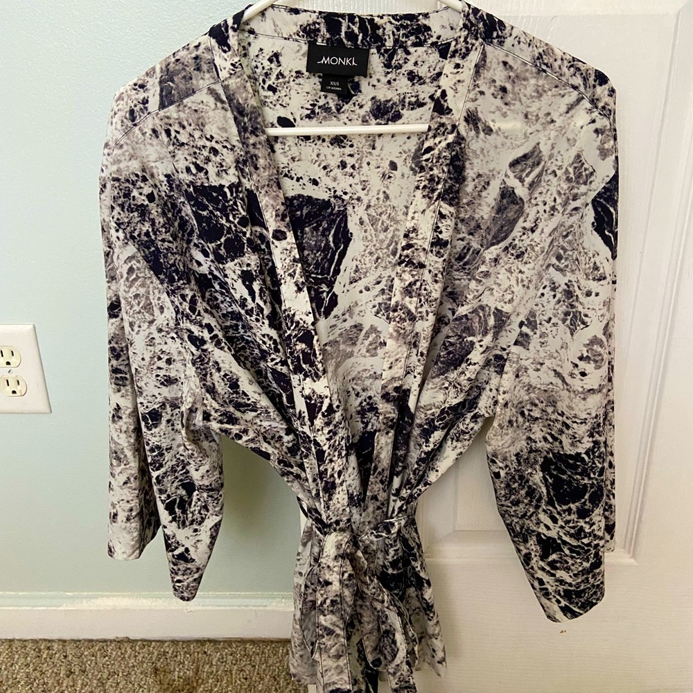 Kimono style open blouse